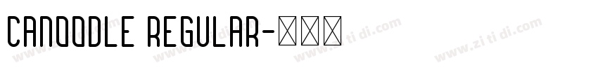 Canoodle Regular字体转换